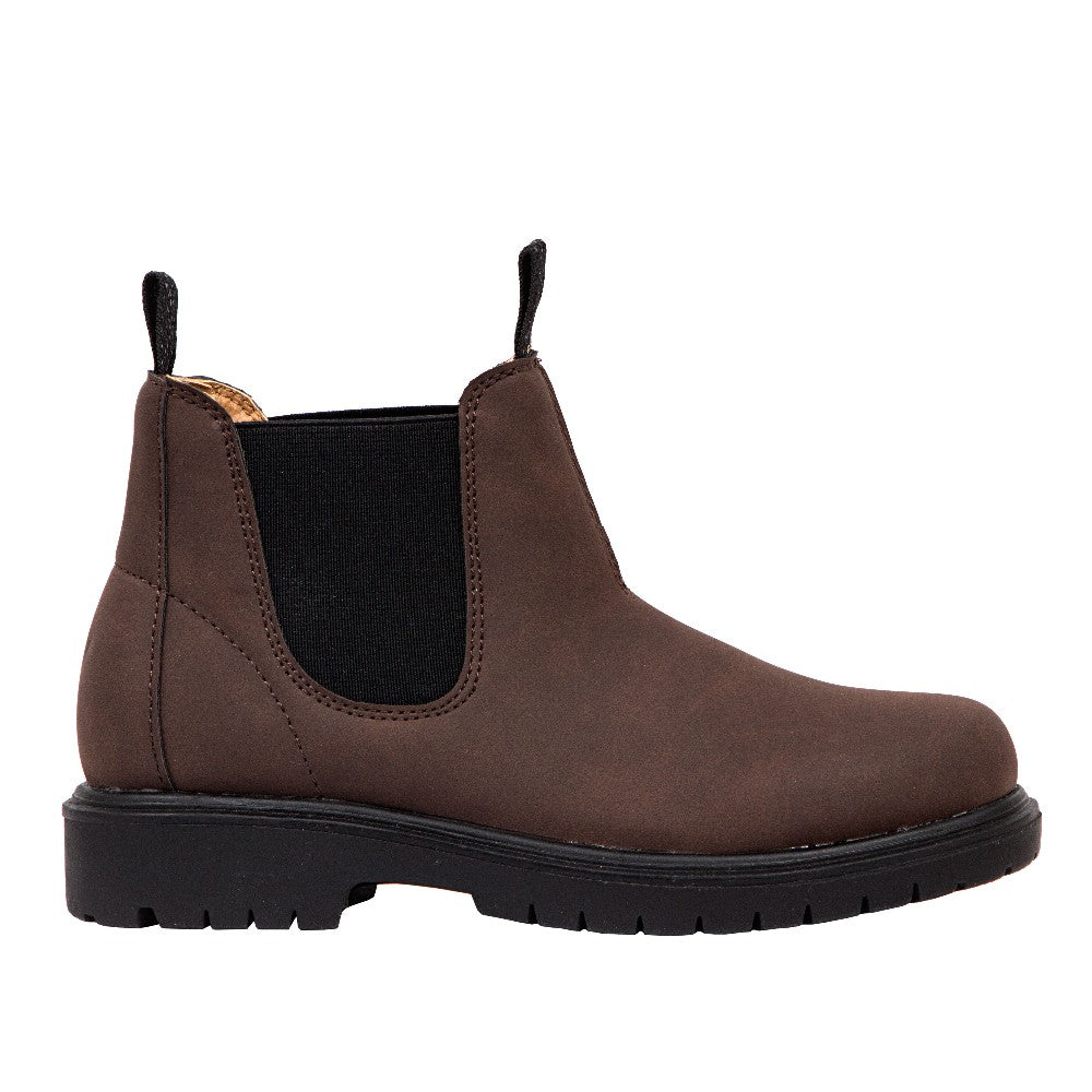 Deer Stags Kids' Brock Jr. Chelsea Boot in Dark Brown