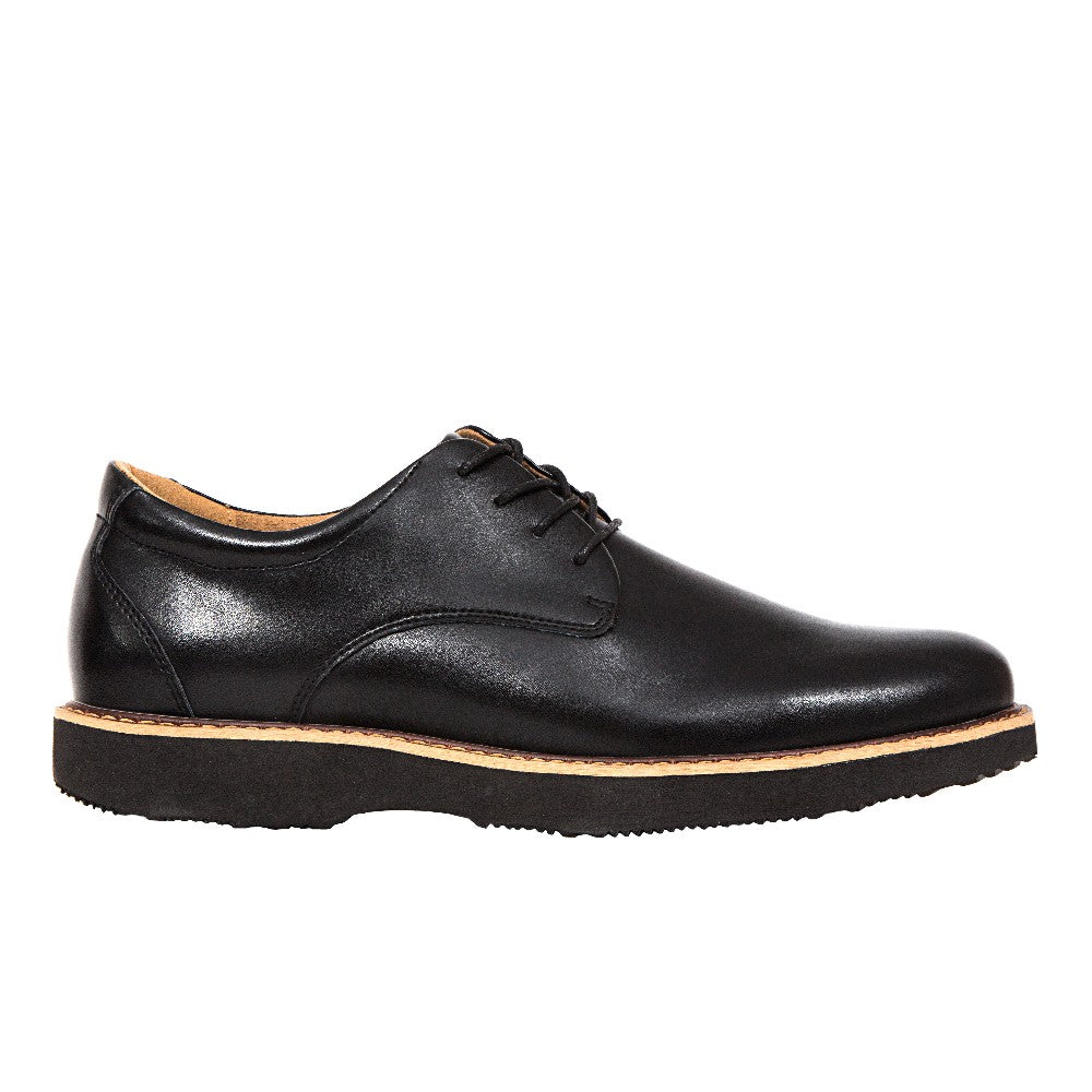 Deer Stags Men's Walkmaster Plain Toe Oxford in Black