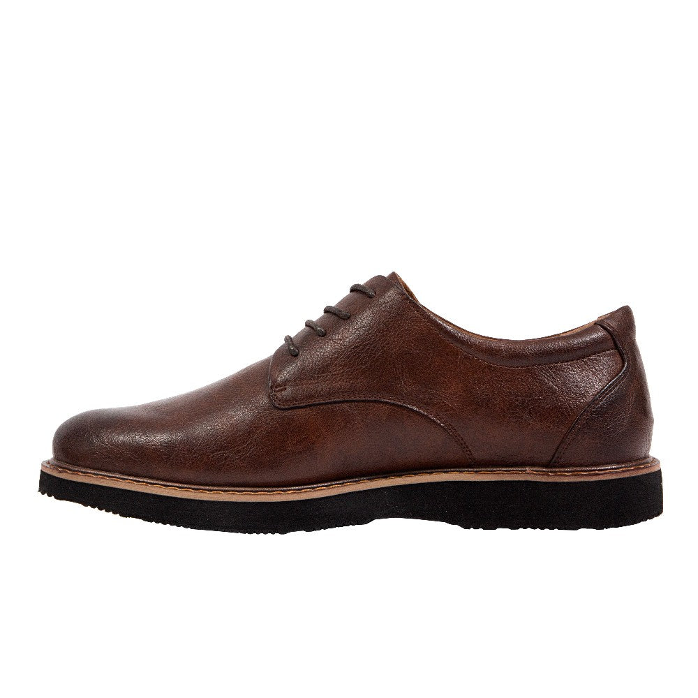 Deer Stags Men's Walkmaster Plain Toe Oxford in Brown