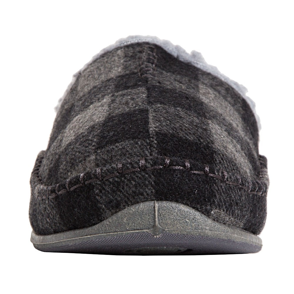 Deer Stags Nordic in Grey Black Plaid