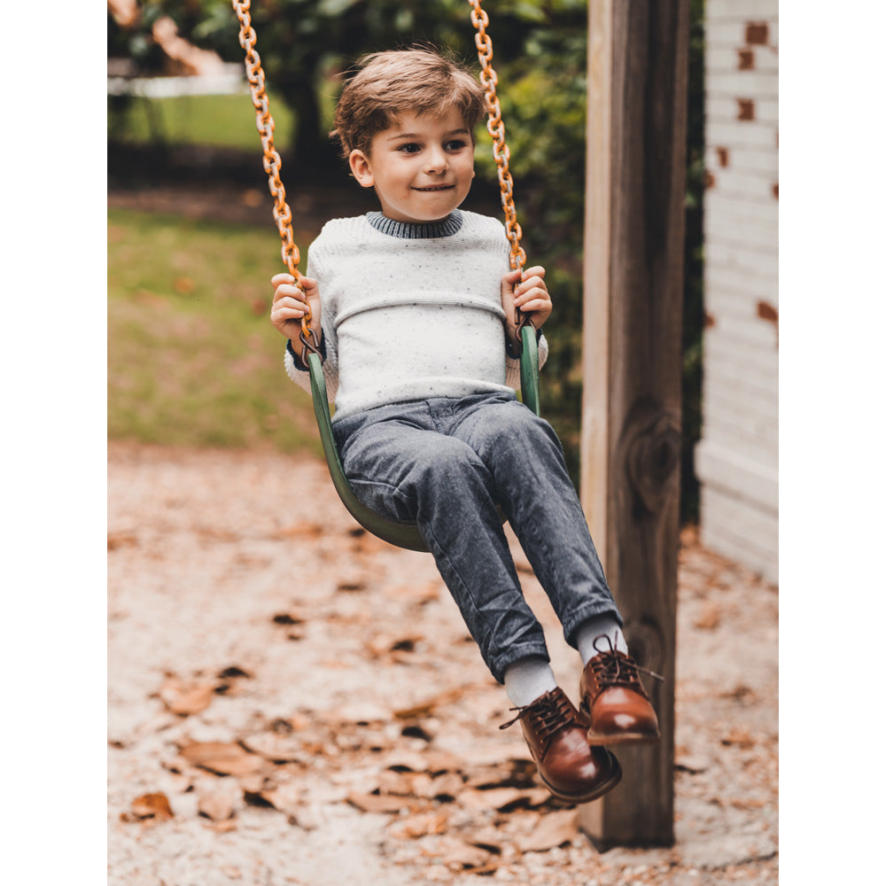 Deer Stags Kids Denny Oxford in Dark Luggage