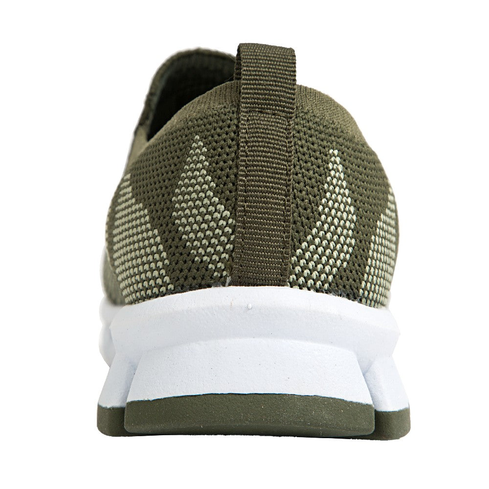 Deer Stags Kids Eddy Jr Slip on Mesh Sneaker in Light Green Camo