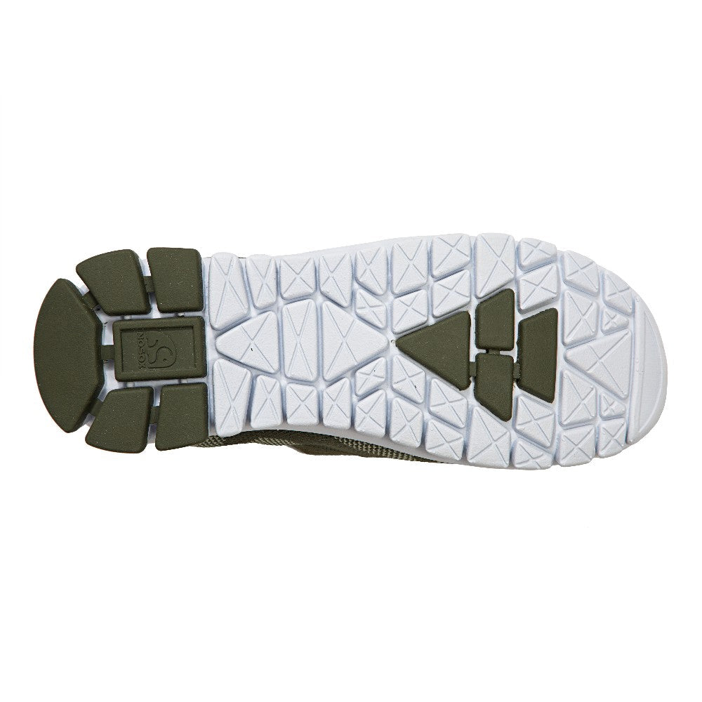 Deer Stags Kids Eddy Jr Slip on Mesh Sneaker in Light Green Camo