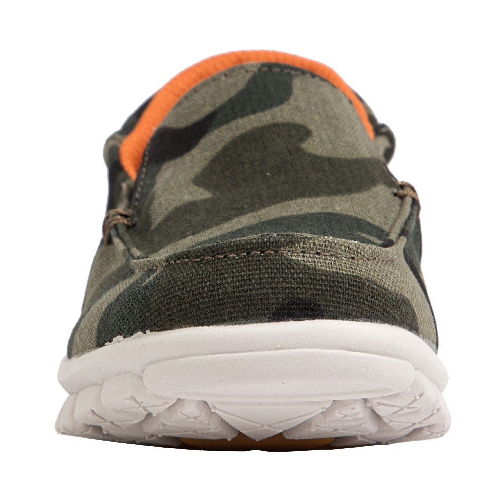 Deer Stags Kids' Melvin Jr Slip on Loafer in Green Camo