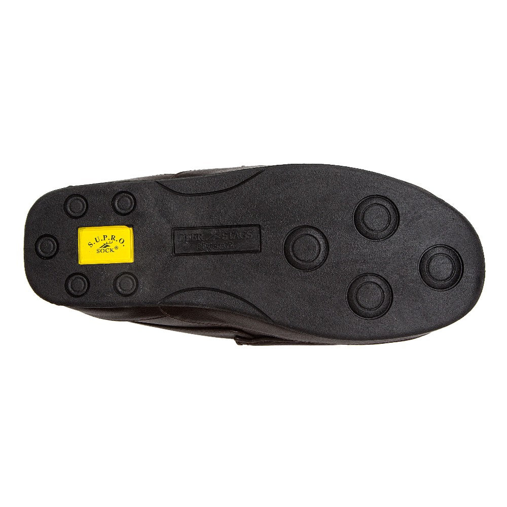 Spun Unisex Slipper in Dark Brown Faux Leather