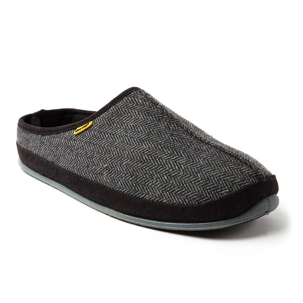 Wherever Unisex Slipper in Black Tweed