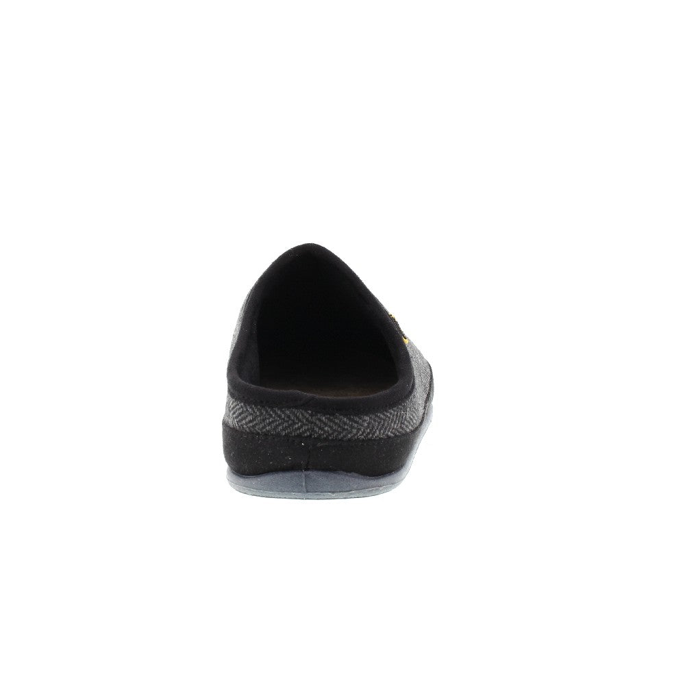 Wherever Unisex Slipper in Black Tweed