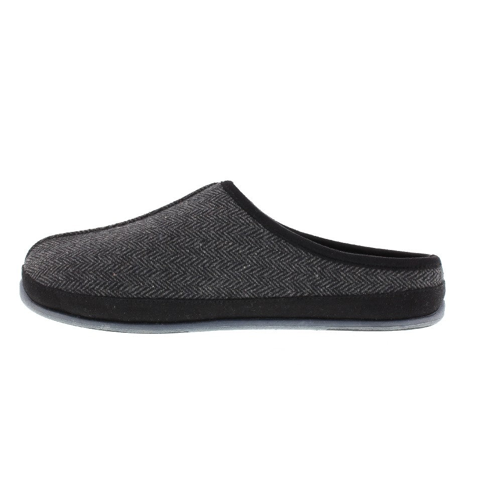 Wherever Unisex Slipper in Black Tweed